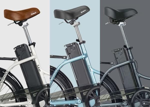 Jobobike Sam White 468 Wh elcykel 36V 13ah 250W grå