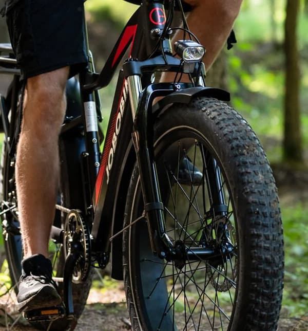 FAT BIKE Joobike Robin Step-thru elcykel, 26" hjul, 250W 48V 14ah grå