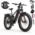 Miniatyrbild 1 av 6: Elcykel Lankeleisi Silvertip8 1000W Samsung 52V 20Ah 52KM/H 26*4.0" SVART