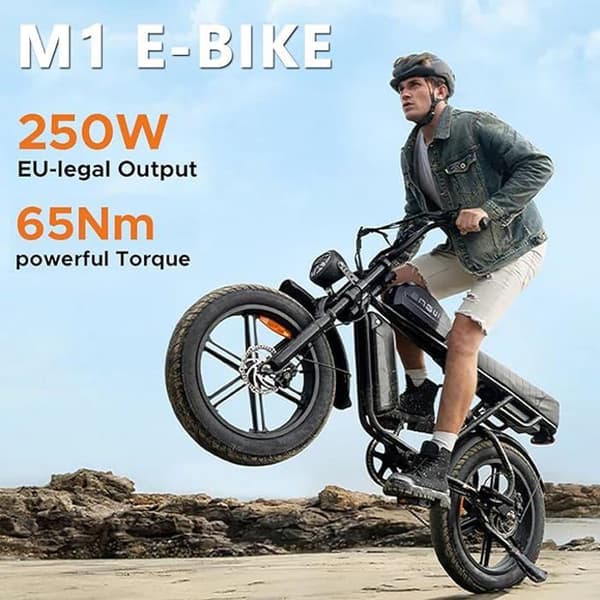 ENGWE M1 15,6AH 48V 250W 20 Inch 90KM Elcyklar Svart