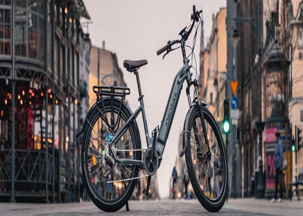 Jobobike Lyon elcykelram 16,5 tums hjul 26" grå 36V 14Ah 25KM/h 90KM