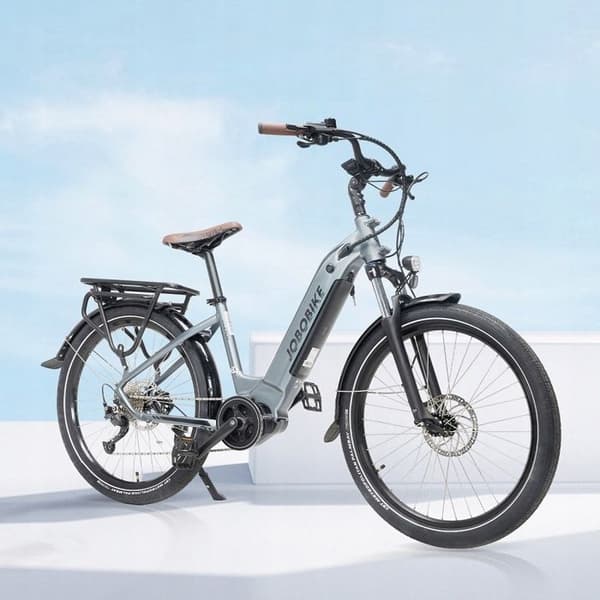 Jobobike Lyon elcykelram 16,5 tums hjul 26" grå 36V 14Ah 25KM/h 90KM