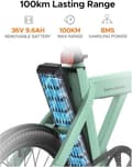 Miniatyrbild 5 av 6: ENGWE P20 E-Bike Elcykel med App 36V 9,6Ah 100km 250W 25km/h, 42Nm