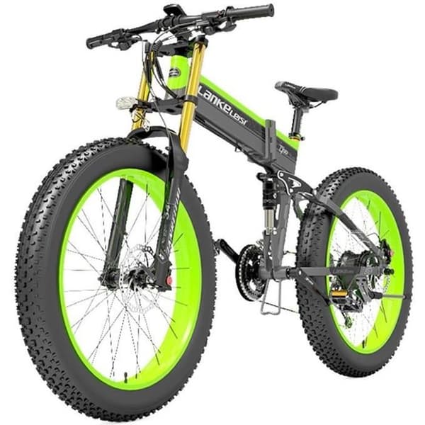 LANKELEISI T750 Elcykel Större gaffel 17,5Ah Batteri 48V 1000W Motor 26*4,0'' Stort däck