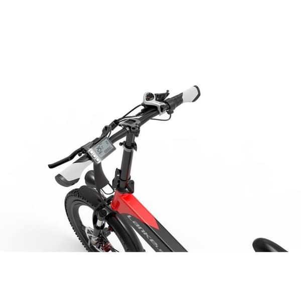 LANKELEISI G660 Elcykel Röd 500W 20" tum FAT BIKE MTB 12,8AH 110KM 30KM-H Vikbar