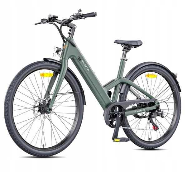 ENGWE N1 Air ST Elcykel - Räckvidd 100km - Batteri 36V13Ah - Däck 700*38C - Ram i kolfiber, GRÖN