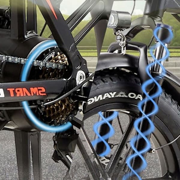 PASEBIKE P20 Pro 48V 23AH 1000W elektrisk hopfällbar cykel för vuxna, 20''*4.0 DÄCKTJOCKLEK