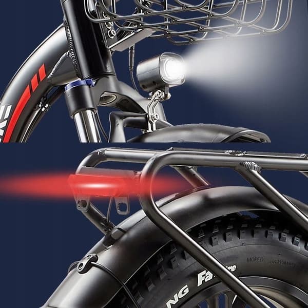 PASEBIKE P20 Pro 48V 23AH 1000W elektrisk hopfällbar cykel för vuxna, 20''*4.0 DÄCKTJOCKLEK