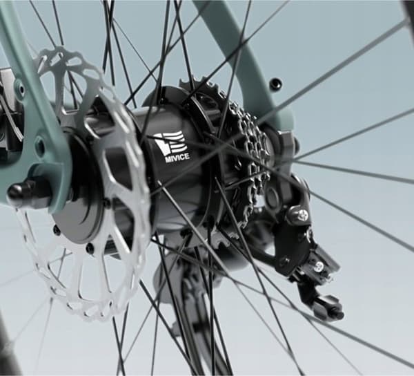 ENGWE N1 Air ST Elcykel - Räckvidd 100km - Batteri 36V13Ah - Däck 700*38C - Ram i kolfiber, Grå