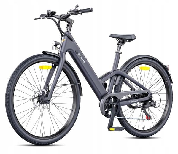 ENGWE N1 Air ST Elcykel - Räckvidd 100km - Batteri 36V13Ah - Däck 700*38C - Ram i kolfiber, Grå