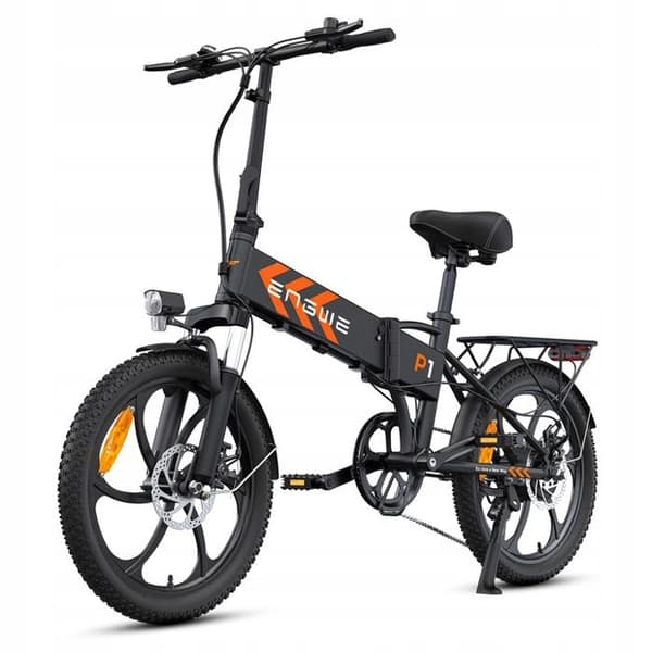 Fällbar elcykel ENGWE P1 36V 13AH 250W 25KM/H 100KM svart Ebike