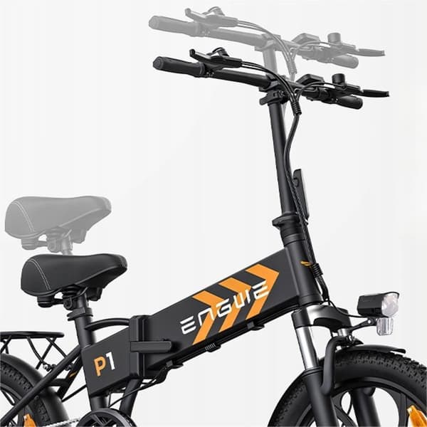 Fällbar elcykel ENGWE P1 36V 13AH 250W 25KM/H 100KM silver Ebike