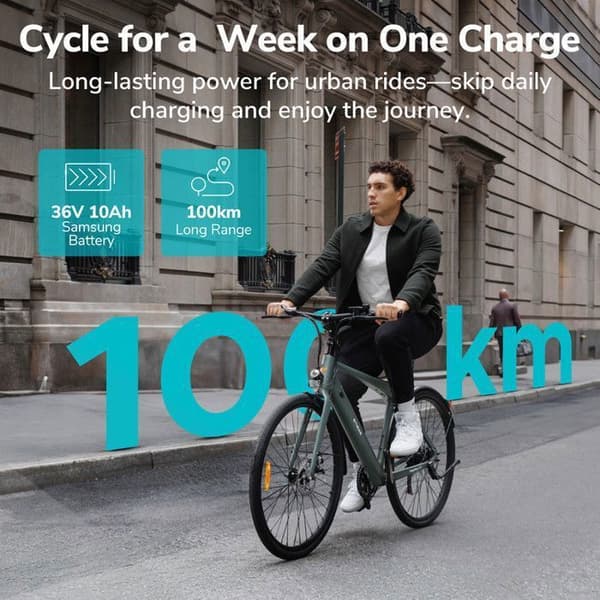 ELCYKEL ENGWE N1 AIR Kolfiber 36V10AH 250W 25km/h 100km Svart