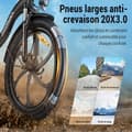 Miniatyrbild 7 av 7: Hillmiles MilePort 1 20'' hopfällbar elcykel, 50 km räckvidd, 250W motor, 36V13Ah batteri, 7 hastigheter