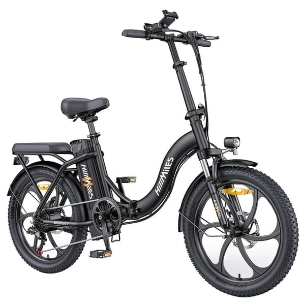 Hillmiles MilePort 1 20'' hopfällbar elcykel, 50 km räckvidd, 250W motor, 36V13Ah batteri, 7 hastigheter