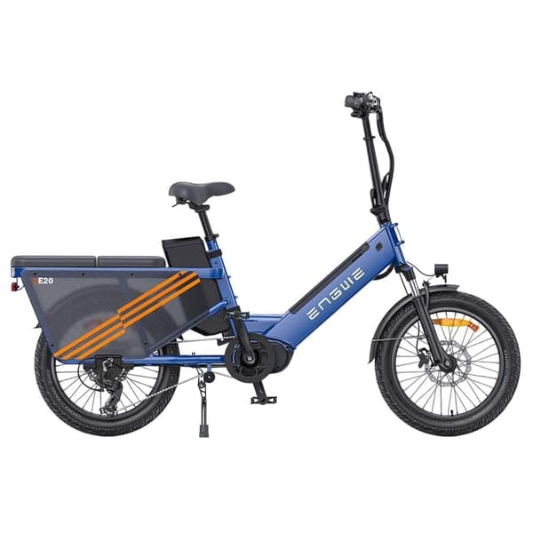 ENGWE LE20 20" kuormasähköauto, 19,2AH/38,4AH akku valinnainen, 250W moottori, vääntömomenttianturi, 7 vaihdetta