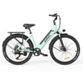 Miniatyrbild 2 av 6: HILLMILES Milecity 1 - Elcykel 26" - Motor 250W - Avtagbart batteri 36V 13Ah - Räckvidd 100km - Shimano 7 växlar, Grön