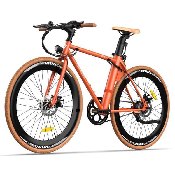 Fafrees F1 elektrisk landsvägscykel, 250W motor, 10Ah batteri, 700C*38C däck, orange