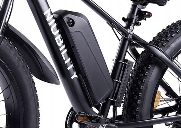 Niubility B26 elcykel aluminiumhjul 26" svart 48V 1000W 12,5AH 35KM/H 26 Inch SHIMANO 7-växlad transmission svart