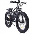 Miniatyrbild 1 av 6: Niubility B26 elcykel aluminiumhjul 26" svart 48V 1000W 12,5AH 35KM/H 26 Inch SHIMANO 7-växlad transmission svart