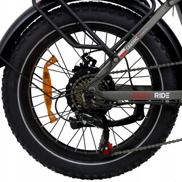 Elcykel DZ-2030 - SHIMANO 7-växlad Fällbar ram aluminiumhjul 20" 500W 48V 13AH 40KM/H grå