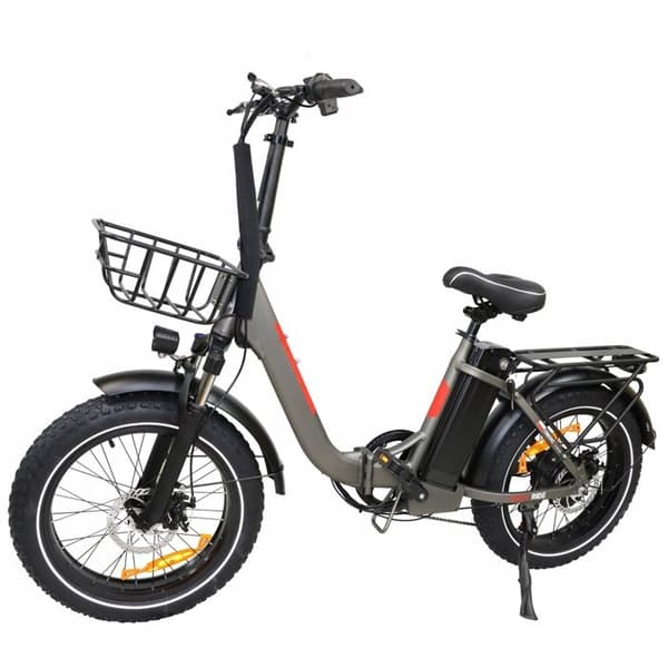 Elcykel DZ-2030 - SHIMANO 7-växlad Fällbar ram aluminiumhjul 20" 500W 48V 13AH 40KM/H grå