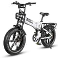 Miniatyrbild 1 av 4: SAMEBIKE RS-A02 hopfällbar elcykel 8V17AH Motor 1200W Däck 20*4,0 tum Vit