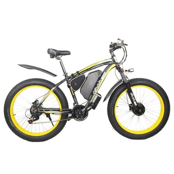 GOGOBEST GF700 Elcykel 26*4,0 Fat Tire 17,5Ah Batteri 500W Dubbelmotor Maxbelastning 200KG 70KM Hydraulisk skivbroms