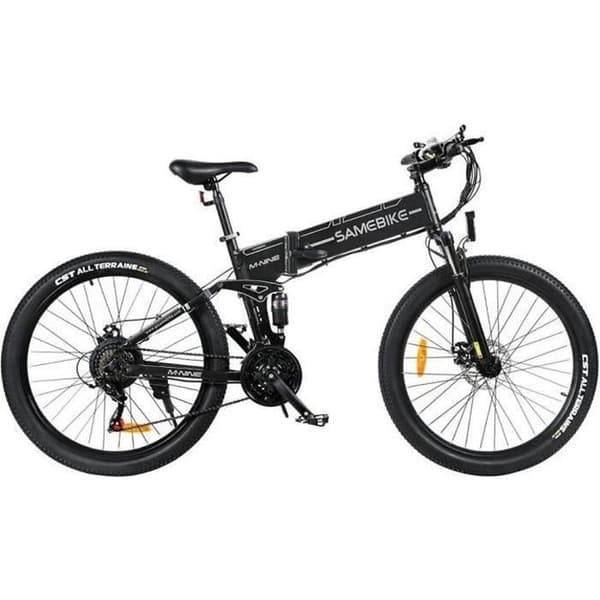 SAMEBIKE LO26-II hopfällbar elcykel 750W Motor 48V 10Ah Batteri 60-80 km Räckvidd - Svart