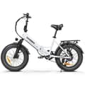 Miniatyrbild 6 av 6: Samebike LOTDM200-II - Fällbar elcykel VAE 20" - 750W motor 48V/13Ah batteri, Shimano 7 Speeds, Räckvidd 90 km, Vit