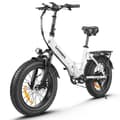 Miniatyrbild 1 av 6: Samebike LOTDM200-II - Fällbar elcykel VAE 20" - 750W motor 48V/13Ah batteri, Shimano 7 Speeds, Räckvidd 90 km, Vit