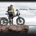 Miniatyrbild 6 av 6: SAMEBIKE Samebike RS-A02-IT-BU 48V 17AH Fat Tire E-Bike 20 x 4,0 tum, hopfällbar elcykel, Mountain Beach Snow Ebike