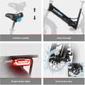 Miniatyrbild 5 av 6: SAMEBIKE 20 Inch E-Bike LOTDM200-II-FT-GY, 48V 13Ah avtagbart batteri, Max. upp till 120 km,