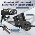 Miniatyrbild 5 av 6: Fafrees F26 Hållbar elcykel 26 tum, 36V 20,3Ah, 250W 25km/h, City E-Bike Räckvidd 80-200 km, Last 120kg blå