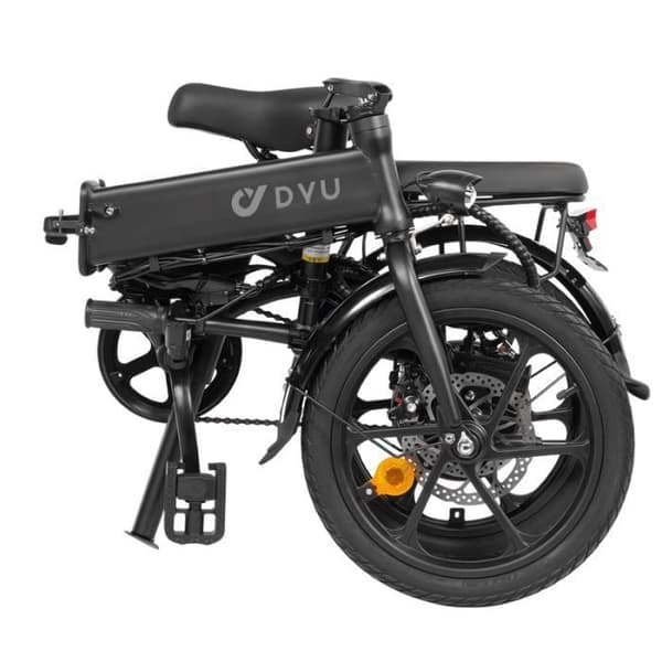 DYU A1F 16 tums hopfällbar elcykel - 36V 7,5Ah batteri - 250W motor - svart