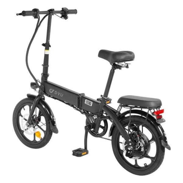 DYU A1F 16 tums hopfällbar elcykel - 36V 7,5Ah batteri - 250W motor - svart