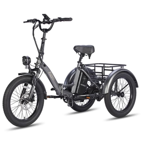 FAFREES F20 Mate Elcykel - 500W Motor 48V18.2AH Batteriassisterad räckvidd 110KM Hydrauliska bromsar - Grå