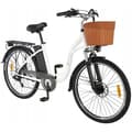 Miniatyrbild 1 av 4: Elcykel för damer - DYU C6 - 26" hjul - 350W motor - 36v 12,5Ah batteri - SHIMANO 7 Speed - 70KM räckvidd - Vit