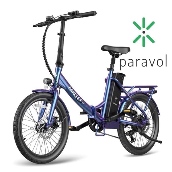 Fafrees F20 Varaktig hopfällbar elcykel - 18,2 Ah batteri - Shimano 7 hastigheter - 20" däck - Aurora blå