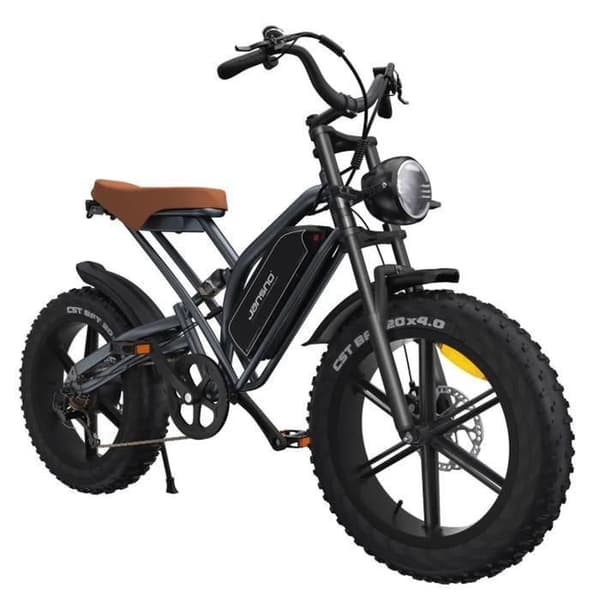 JANSNO Elcykel X50 750W LG 48V14Ah batteri, 20" All Terrain E-BIKE med 4.0 Fat Tire, Shimano 7 Speed, Full Suspension