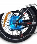 Miniatyrbild 5 av 6: Elcykel DZ-2030 - SHIMANO 7-växlad Fällbar ram aluminiumhjul 20" 500W 48V 13AH 40KM/H svart