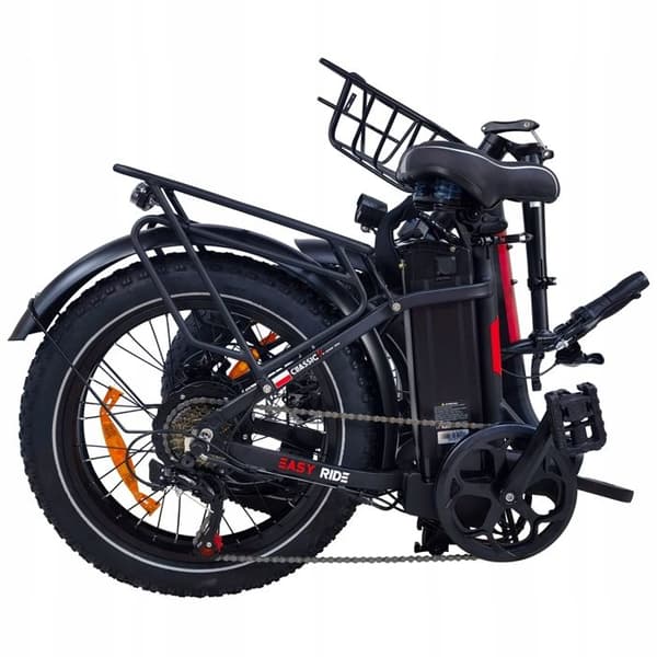Elcykel DZ-2030 - SHIMANO 7-växlad Fällbar ram aluminiumhjul 20" 500W 48V 13AH 40KM/H svart