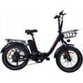 Miniatyrbild 1 av 6: Elcykel DZ-2030 - SHIMANO 7-växlad Fällbar ram aluminiumhjul 20" 500W 48V 13AH 40KM/H svart