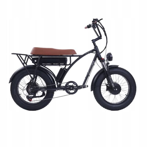 GOGOBEST GF750 PLUS elcykel - 20" aluminiumhjul - 2000W 48V 17,5Ah - Svart
