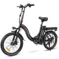 Miniatyrbild 1 av 6: Samebike CY20 hopfällbar elcykel 560 W 32 km/h 20" Mountainbike svart