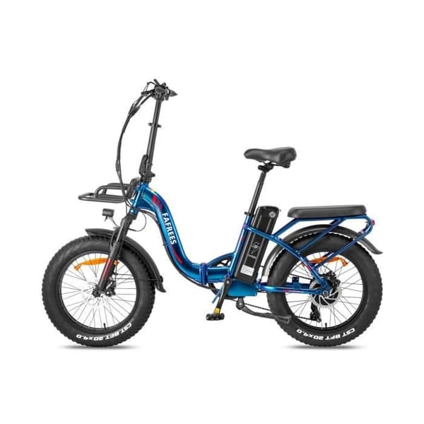 FAFREES F20 Max Elcykel - 500W Motor 48V 22,5AH Batteri 110KM Räckvidd Skivbromsar - Blå Lila