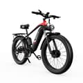 Miniatyrbild 2 av 6: DUOTTS F26 Elcykel 26" Hjul 750W*2 Dubbelmotor - 48V/20Ah 7-växlad SHIMANO Med App svart med röd