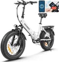 Miniatyrbild 1 av 6: SAMEBIKE 20 Inch E-Bike LOTDM200-II-FT-WH, 48V 13Ah avtagbart batteri, Max. upp till 120 km,