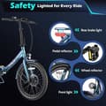 Miniatyrbild 6 av 6: Fafrees F20 Lasting Aurora Purple E-Bike Folding 20 Inch med batteri 36V 18,2A, 250W 25 km/h SHIMANO 7
