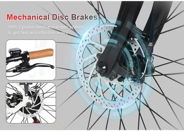 Samebike RS-A07 500 W 13 Ah 35 km/h 2024 vit elcykel